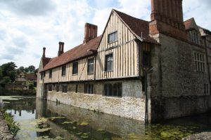 Picture showing the mote and medieval building